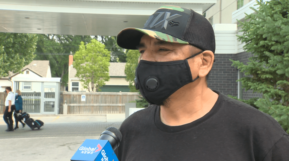Eric Owen, a wildfire evacuee from Little Grand Rapids First Nation.