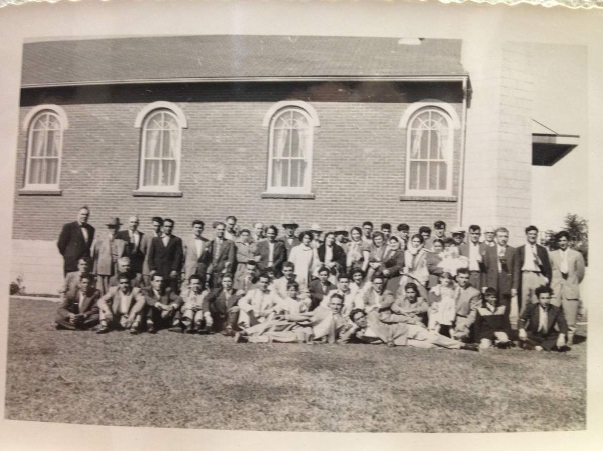 Founders and members of the Al Rashid Mosque in 1960.