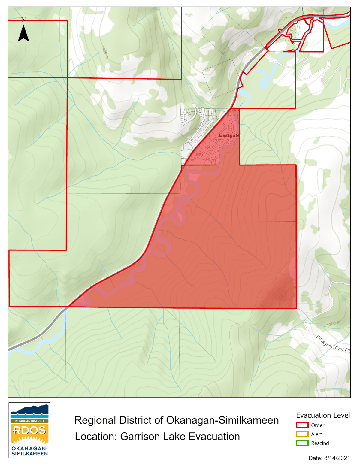 Garrison Lake wildfire jumps highway, forces evacuations - image