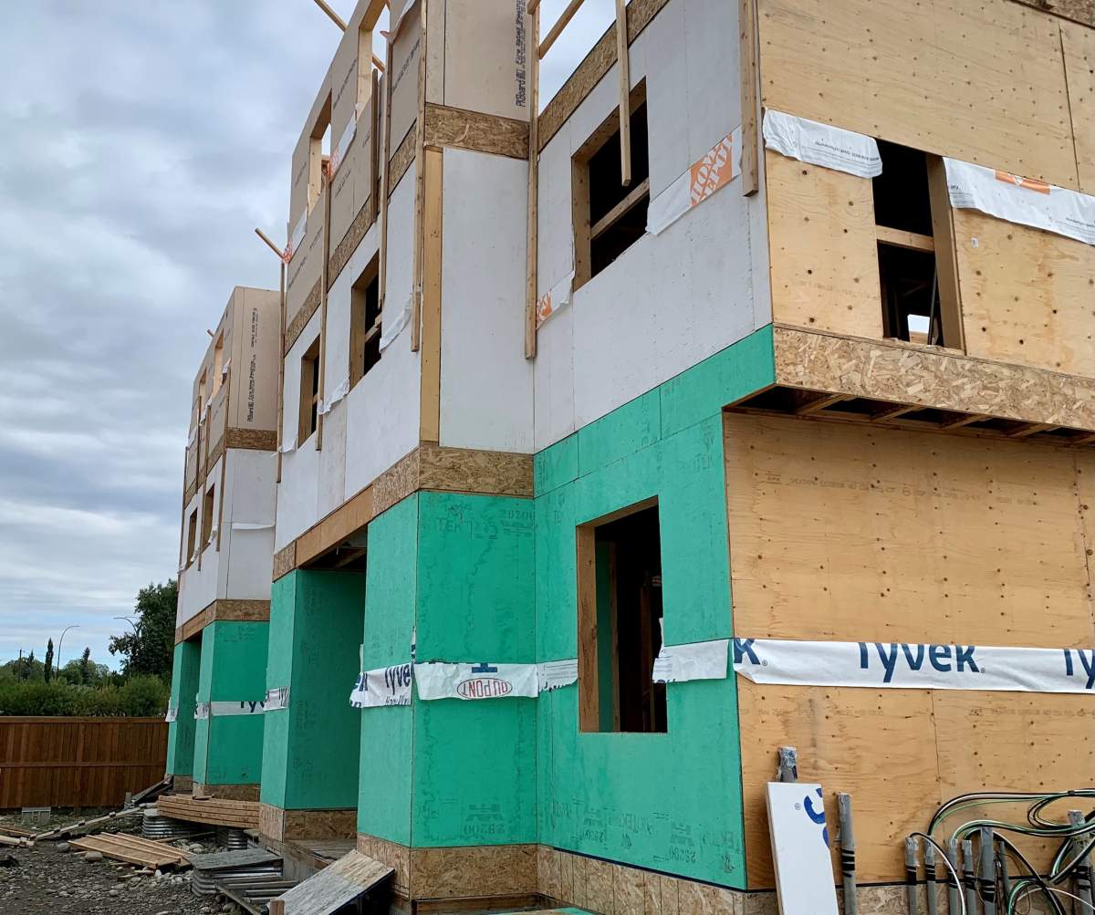 Homes being worked on by Habitat for Humanity in Silver Springs. 
