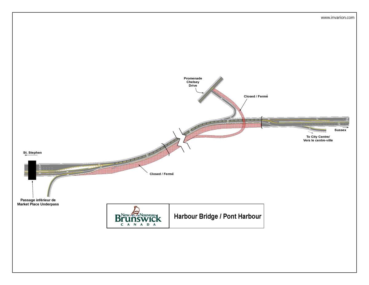 Phase 1 of work being done by New Brunswick’s Department of Transportation and Infrastructure is set to wrap in November of 2022.