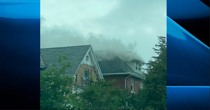 The blaze happened around 9:30 a.m. Saturday at 1280 King Street, which is a multi-family residence.