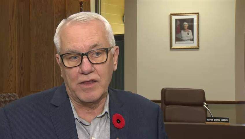 Winkler mayor Martin Harder