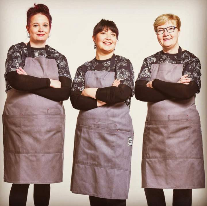 The Sinfully Sweet trio appearing in the upcoming season of ‘The Big Bake: Halloween’. From left to right: Natasha Salter, Eryn Smith, Joyce White.
