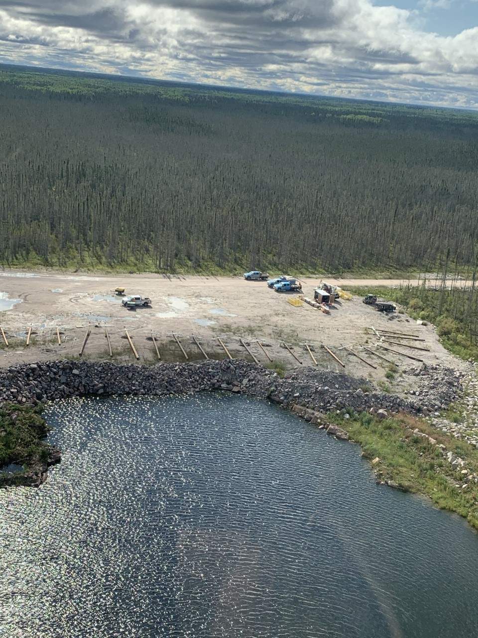 Manitoba Hydro Bloodvein staging area