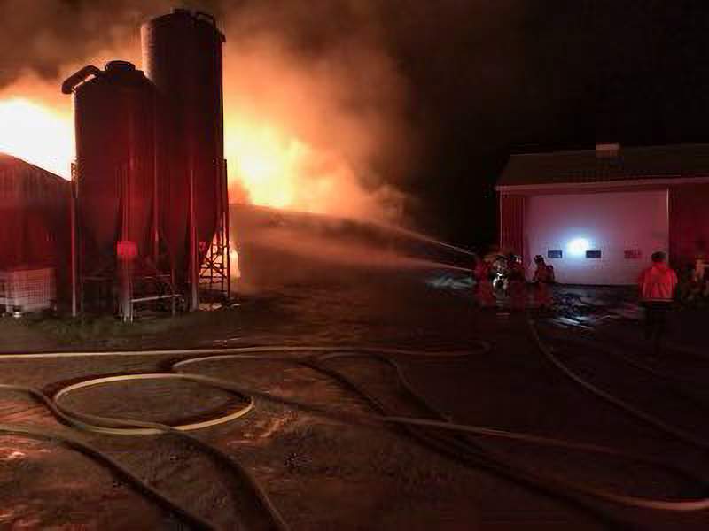 Fire crews responded to the scene on Westminster Drive around 10 p.m. Thursday for reports of a fully involved structure fire.