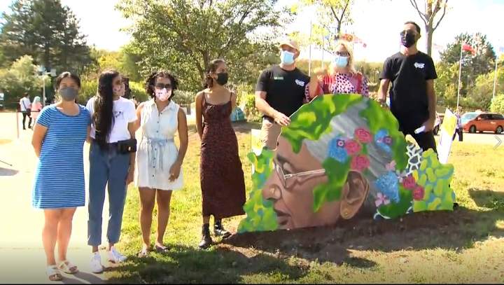 BIPOC women celebrated in Toronto’s east end through new art installation - image
