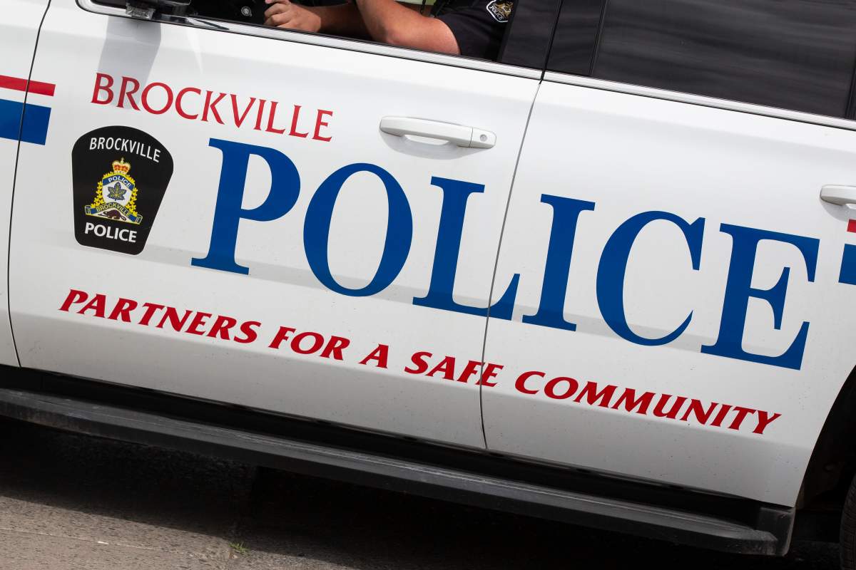 Police in Brockville say a man found eating sidewalk salt with his pants down has been charged with mischief.