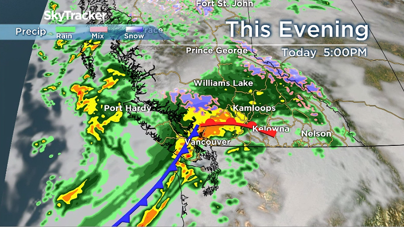 Strong cold front crosses the South Coast on Friday, September 17th as the first big fall storm of the season
