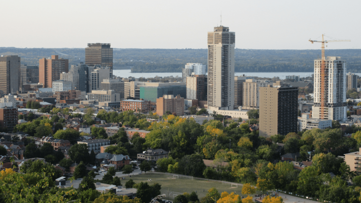 Sensors have been placed on utility poles throughout Hamilton, as part of an ambitious air quality monitoring project.