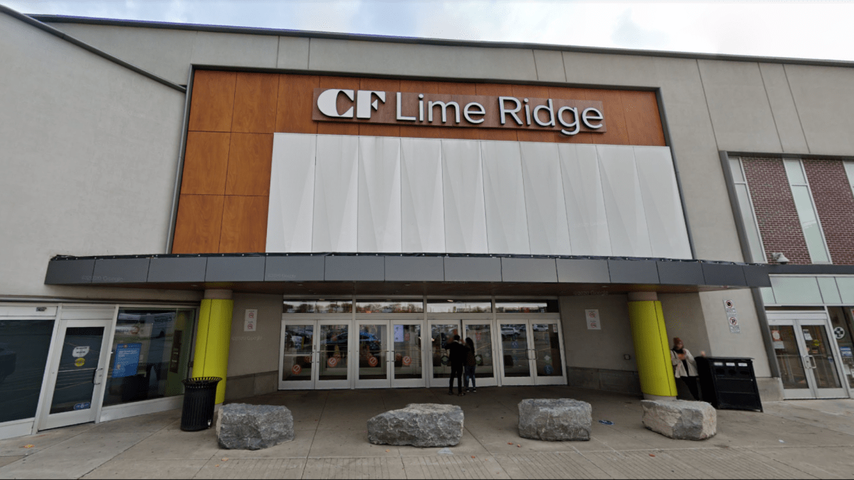 Hamilton police say they apprehended a man who was damaging property near the food court in CF Lime Ridge Mall on Octo. 6, 2022.