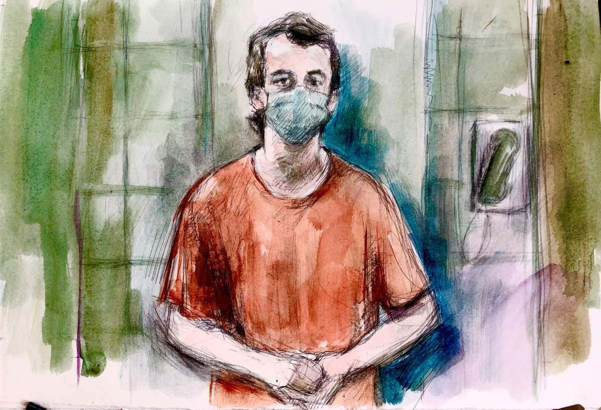 Nathaniel Veltman faces four counts of first-degree murder and one count of attempted murder. Crown prosecutors allege each charge constituted an act of terrorism.