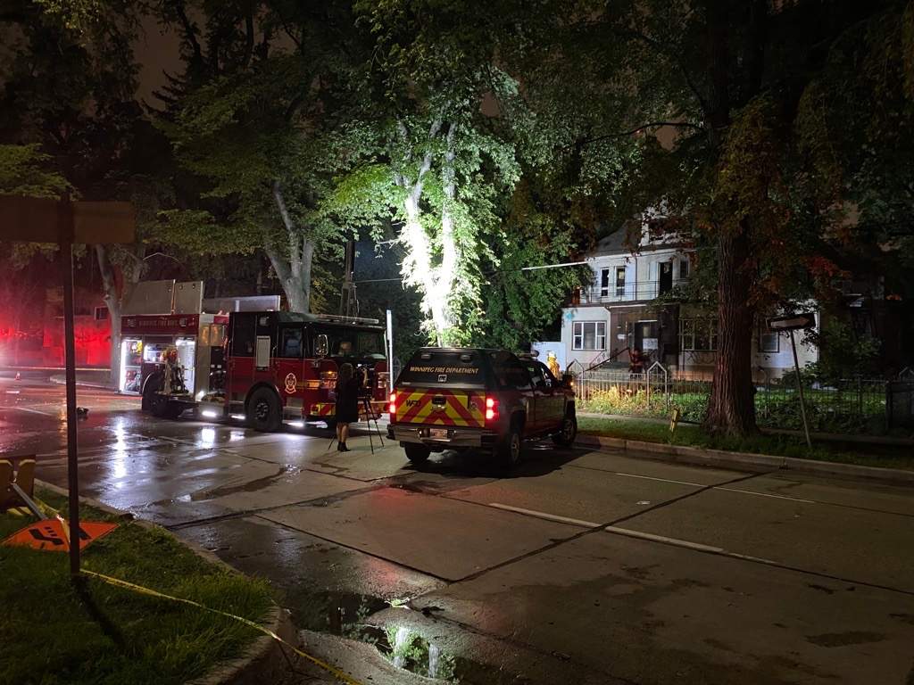 A fire on Mayfair Avenue in Winnipeg leaves a house completely damaged.