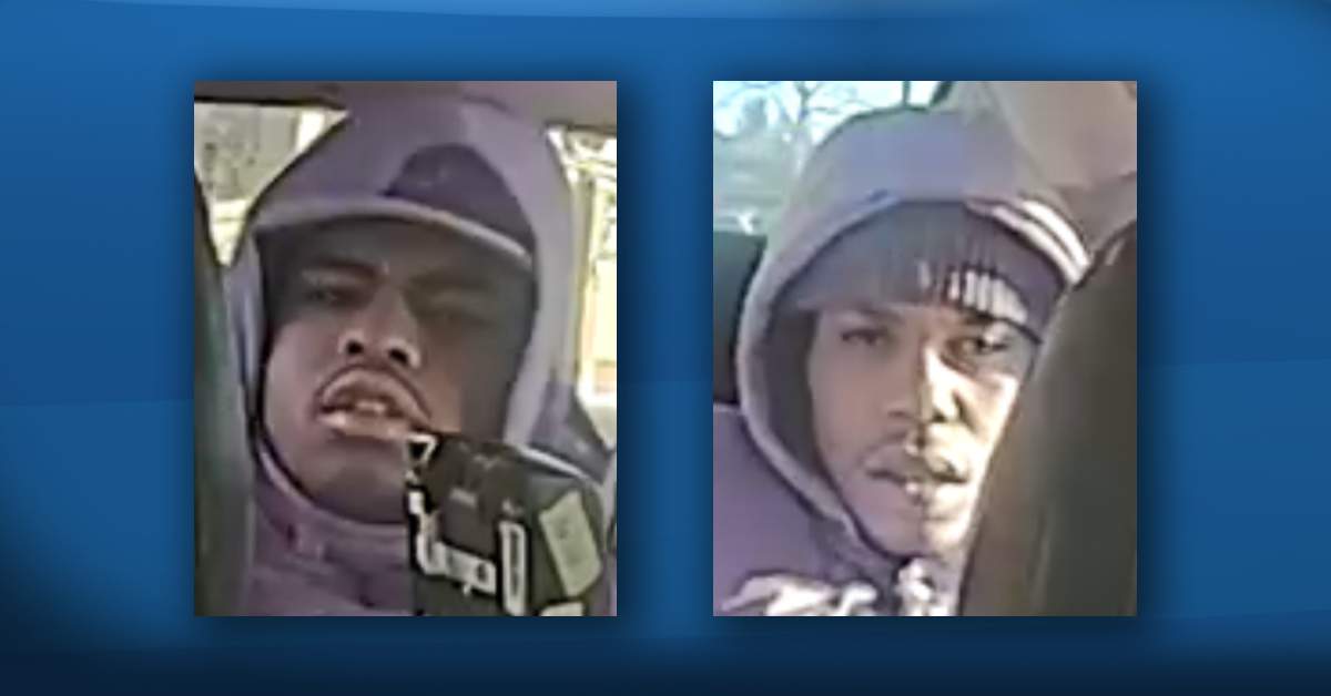 Calgary police are looking to identify two poeple of interest in the homicide of Matthew Maniago.