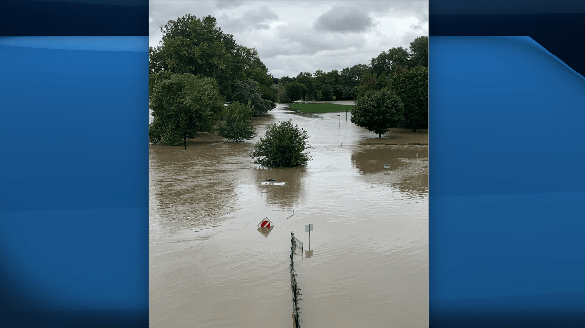 High water levels have led to flooding in Harris Park and other low-lying areas as Londoners deal with the aftermath of yesterday's heavy rainfall. Sept 23, 2021.