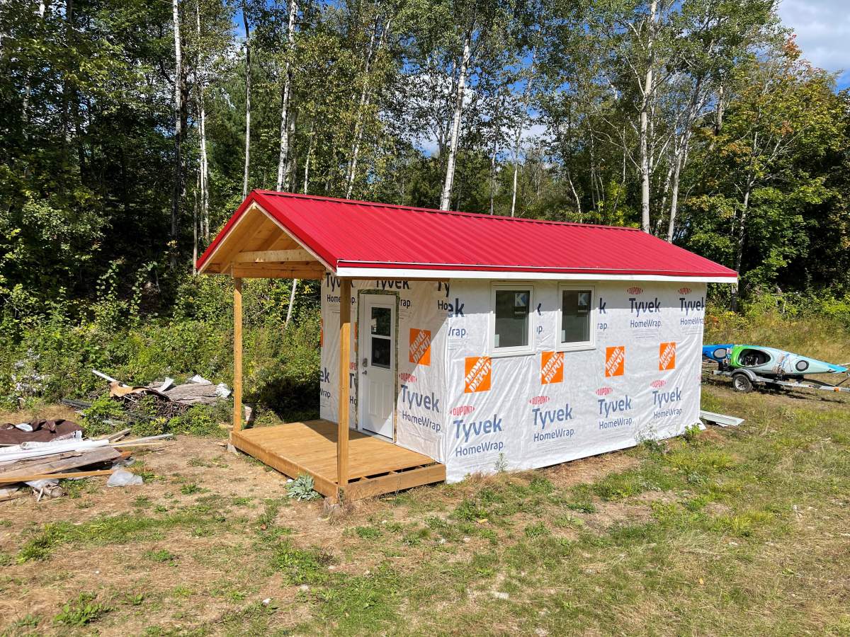 Each tiny home is about 10 by 24 feet.