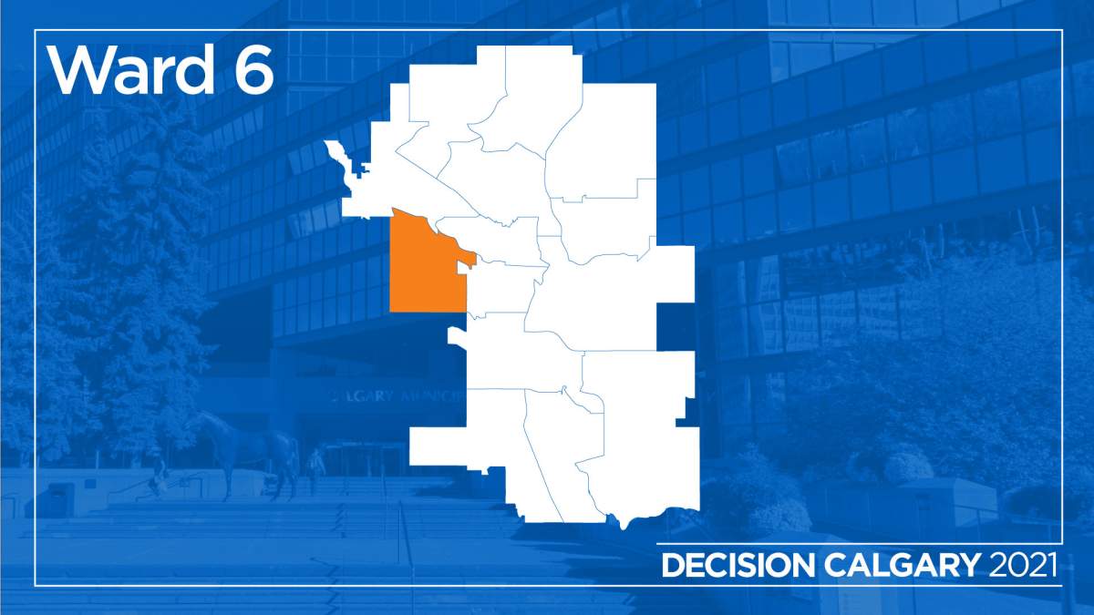 The municipal riding of Ward 6 in Calgary.