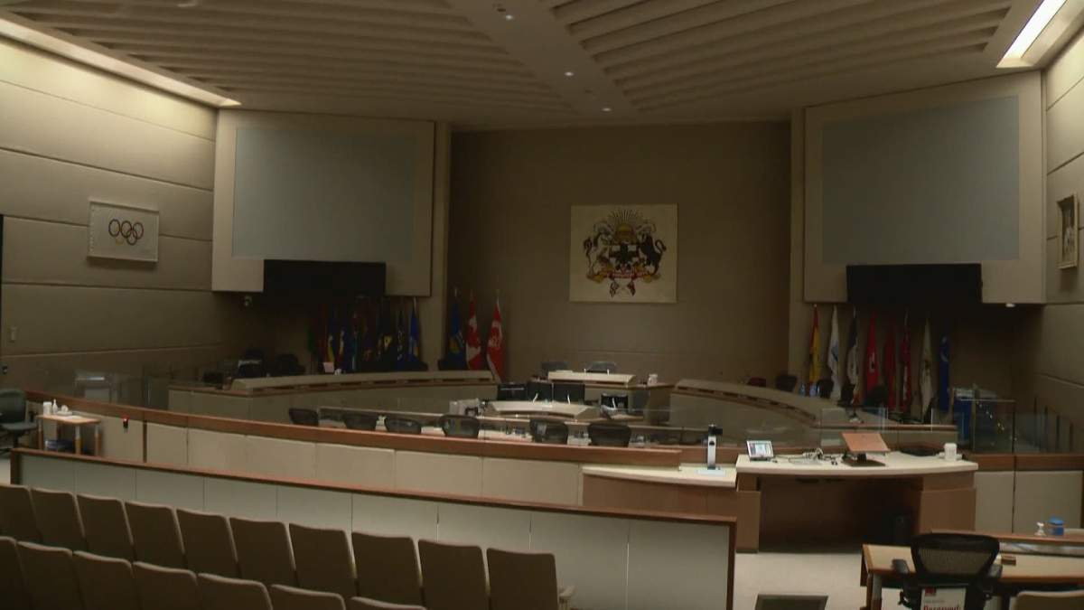 Calgary city council chambers.