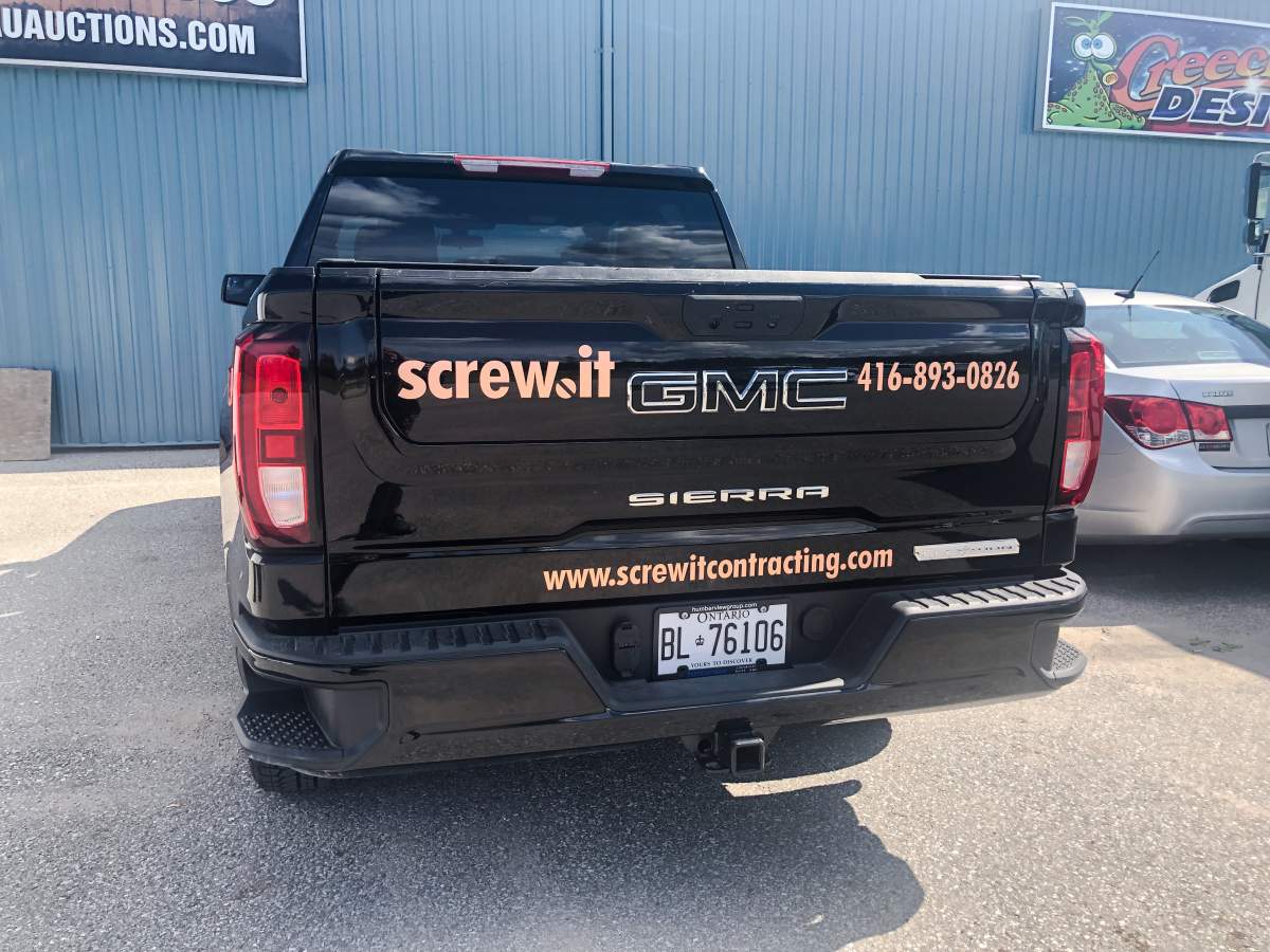 Daina Cobb’s branded truck.