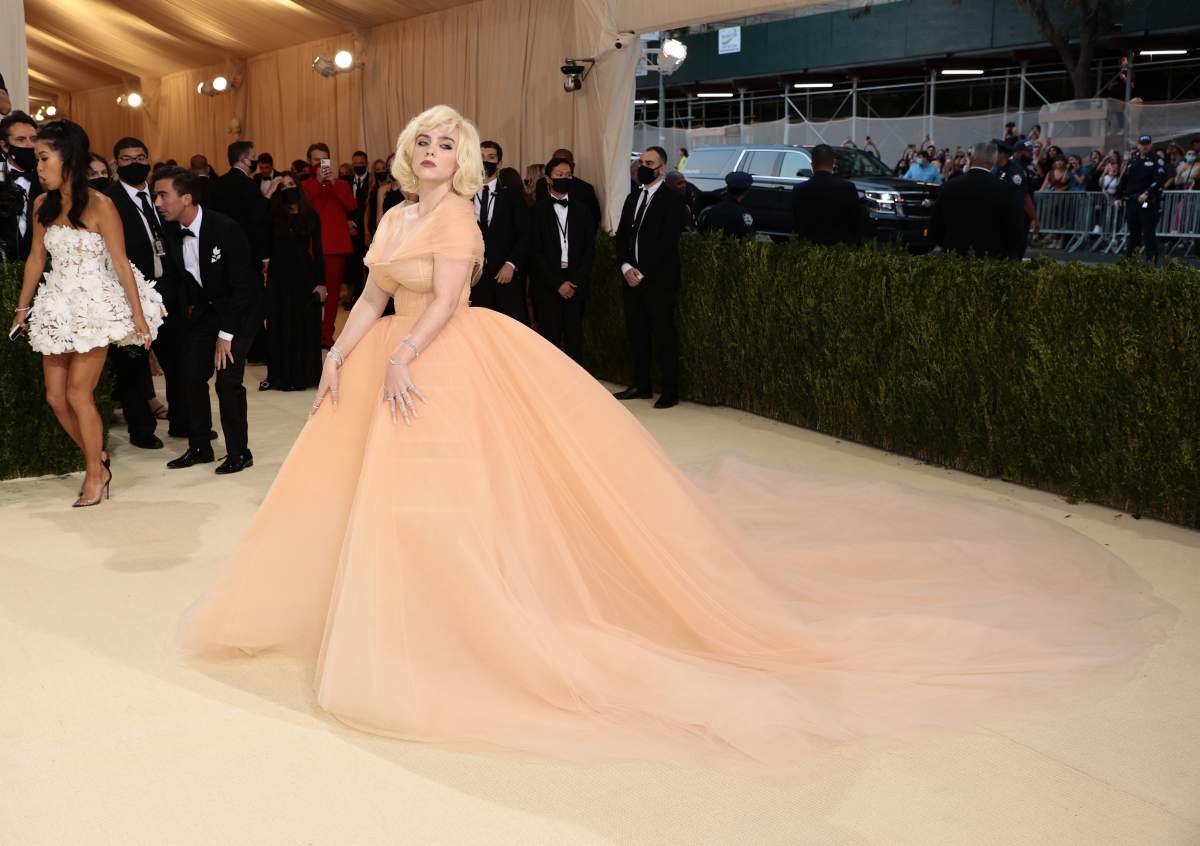 Billie Eilish attends The 2021 Met Gala on September 13, 2021 in New York City.