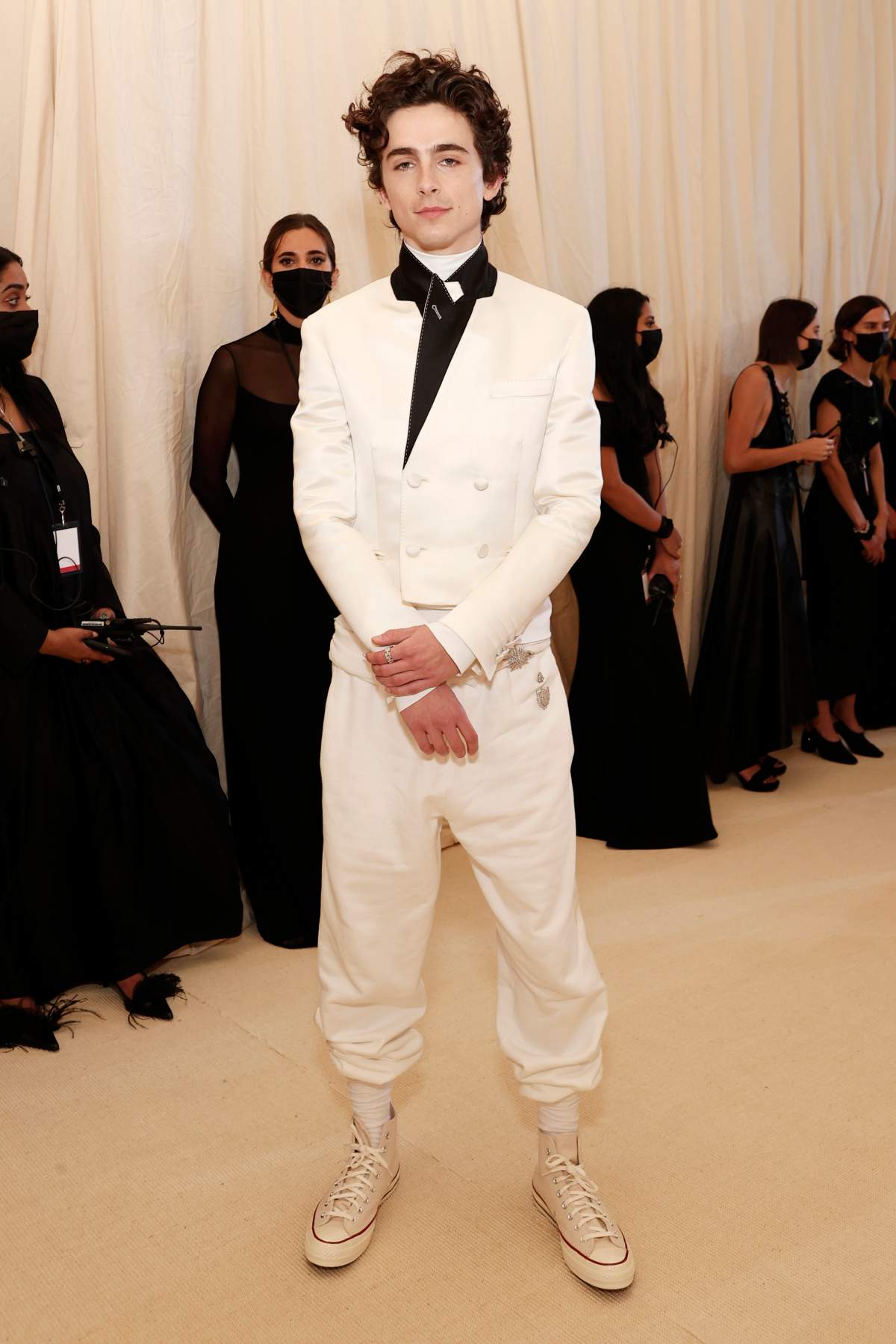 Timothée Chalamet attends The 2021 Met Gala on September 13, 2021 in New York City.