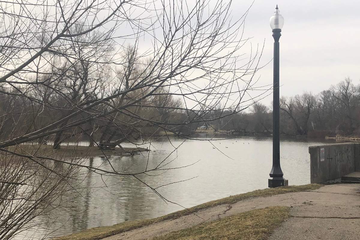 A file photo of the Nith River in downtown New Hamburg, Ont.