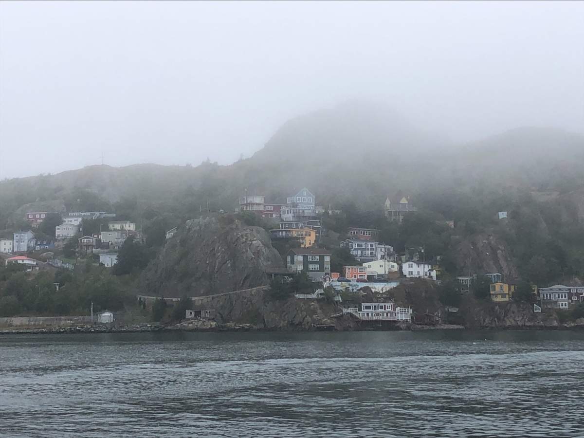 Shrouded in uncertainty due to an economic crisis, fog hovers over St. John’s, N.L.