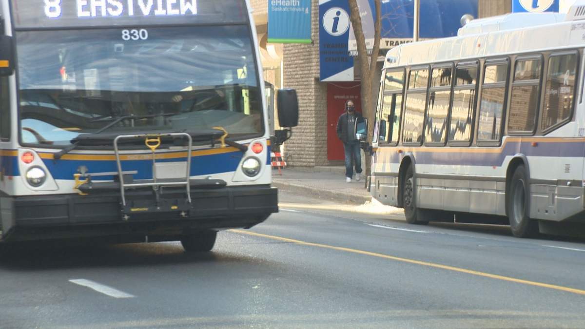Regina buses as seen in this 2021 file photo.