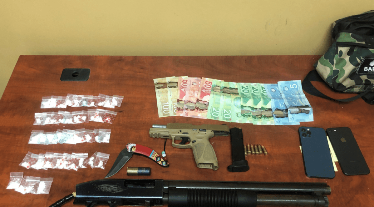 Drugs and weapons seized by Manitoba RCMP.