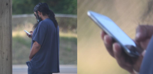 On July 8, 2020, police photographed a man alleged to be Kevin Omar Mohamed using a smartphone, a violation of his probation.