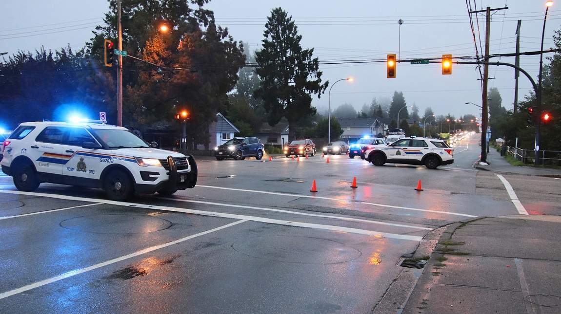 RCMP are investigating a crash in Surrey, B.C.
