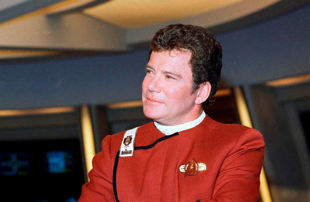 FILE - In this 1988 file photo, William Shatner, who portrays Capt. James T. Kirk, attends a photo opportunity for the film "Star Trek V: The Final Frontier." .