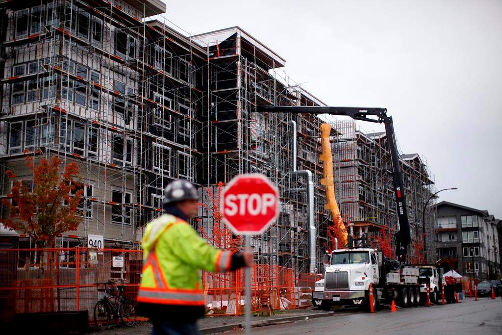 The City of Langford, B.C., announced plans to help homebuyers cover their down payments on two bedroom condominium worth up to $450,000 making it more affordable for locals. Various condo projects are photographed in Langford, B.C., Friday, Oct. 22, 2021. THE CANADIAN PRESS/Chad Hipolito.