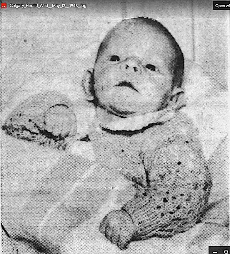Michael’s brother who was abandoned at the doctor’s office in Calgary in 1948.