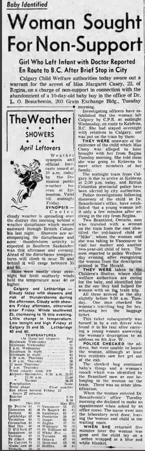 Newspaper article on Michael’s mother, Marg Casey.