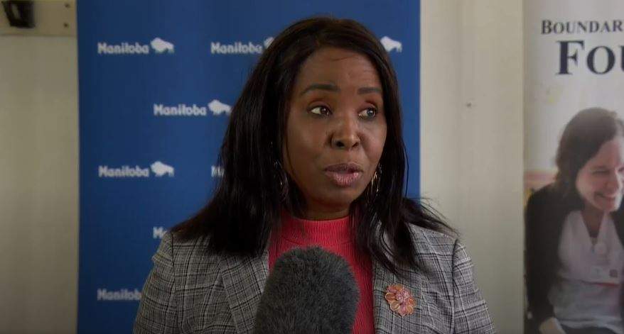 Health Minister Audrey Gordon.