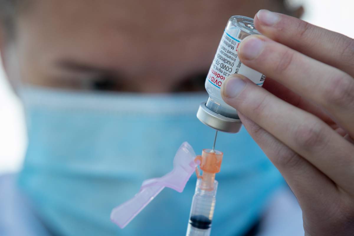 COVID-19 vaccine is shown in this file taken during the pandemic.