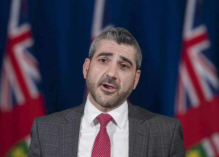 Ross Romano speaks at Queen's Park in Toronto on Wednesday, June 10, 2020.