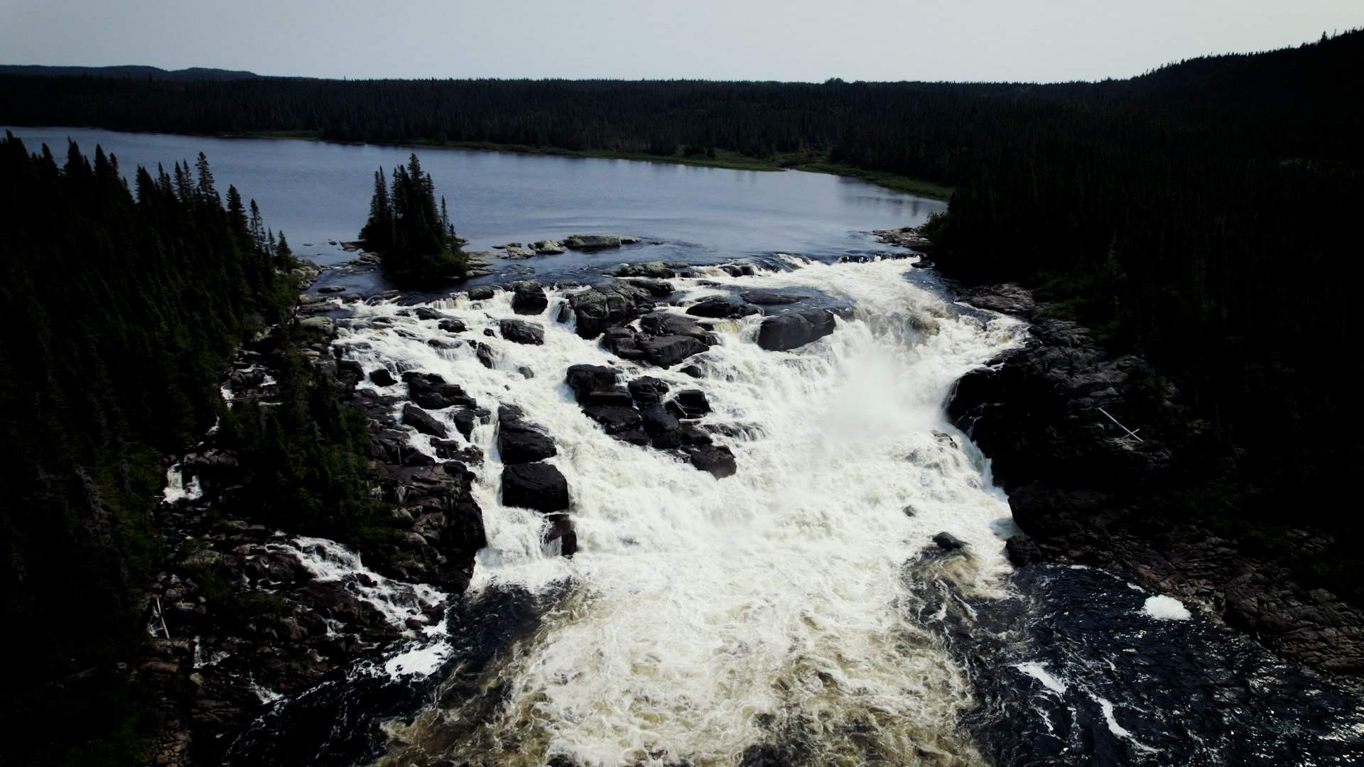 Magpie Falls, the river’s third water fall.