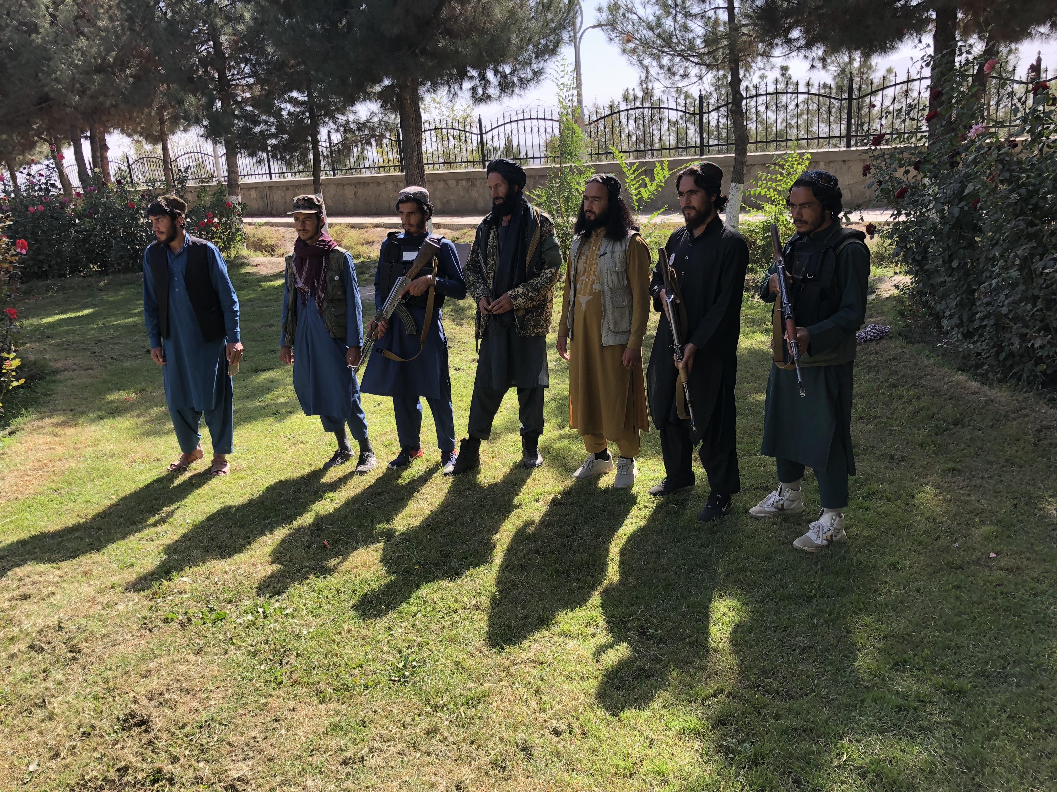 Taliban gunmen at Kabul park.