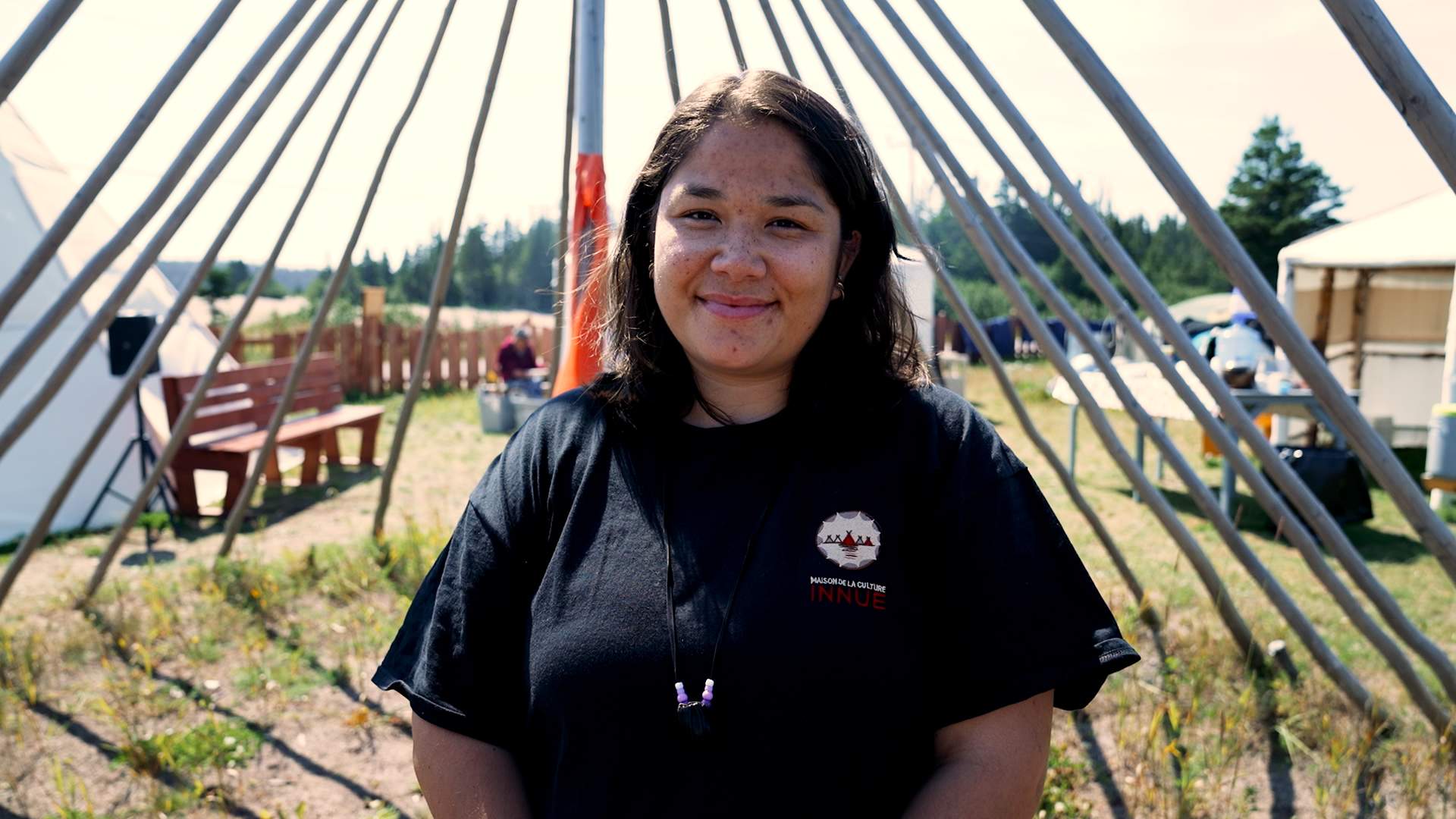 “To the Innu people, the Magpie river is our history, our land, our medicine plant, our water, our food,” says Lydia Mestokosho-Paradis. She works at the Maison de la culture Innue in Ekuanitshit.