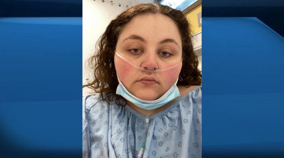 Mélodie Trépanier Léger, 21, was admitted to hospital in September with COVID-19 symptoms.