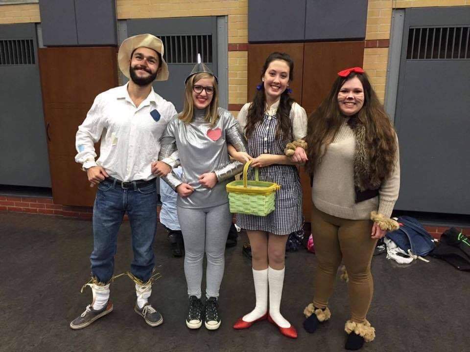 Romane Bonnier, second from left, and Callan Forrester, left. The two were close friends.
