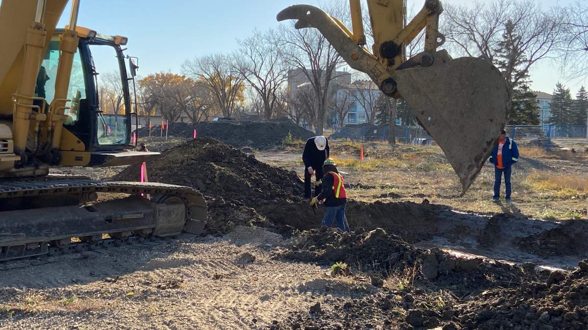 More excavation work at the former Charles Camsell hospital to search for potential unmarked graves will take place Thursday, Oct. 21, 2021, along with a ceremony at 9 a.m.