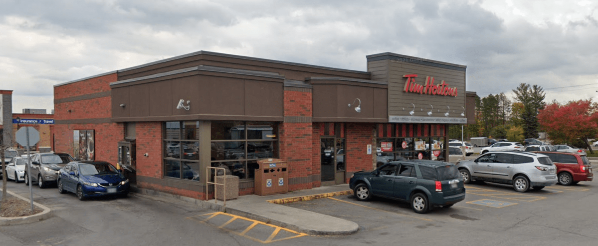 Peterborough police are investigating a robbery at a Tim Hortons restaurant on Monaghan Road on Oct. 15, 2021.