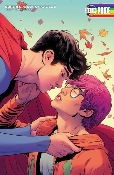 Jonathan Kent (left) embraces Jay Nakamura (right).