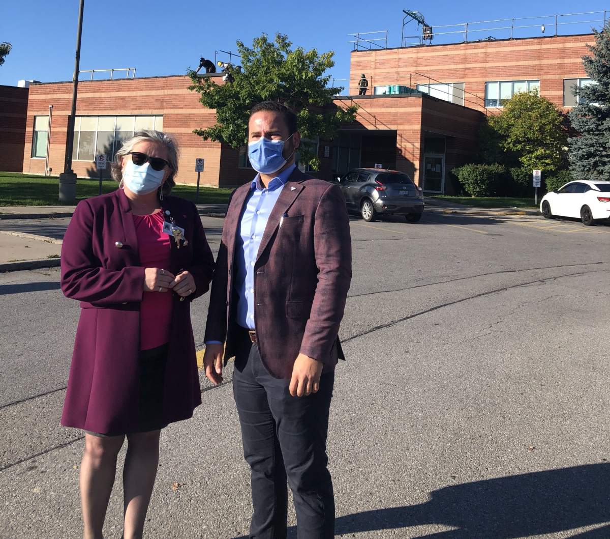 Northumberland-Peterborough South MPP David Piccini announced more than $1 million for infrastructure upgrades for Northumberland Hills Hospital in Cobourg on Tuesday. Joining him was hospital president and CEO Susan Walsh.