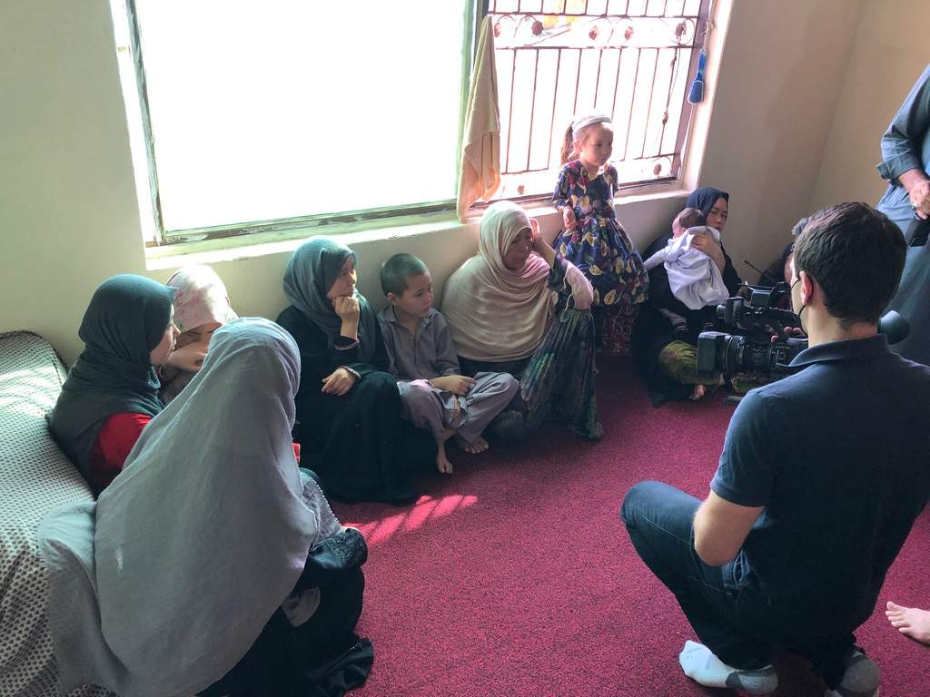 Global National’s Jeff Semple films Hazara refugees at an Islamabad apartment,