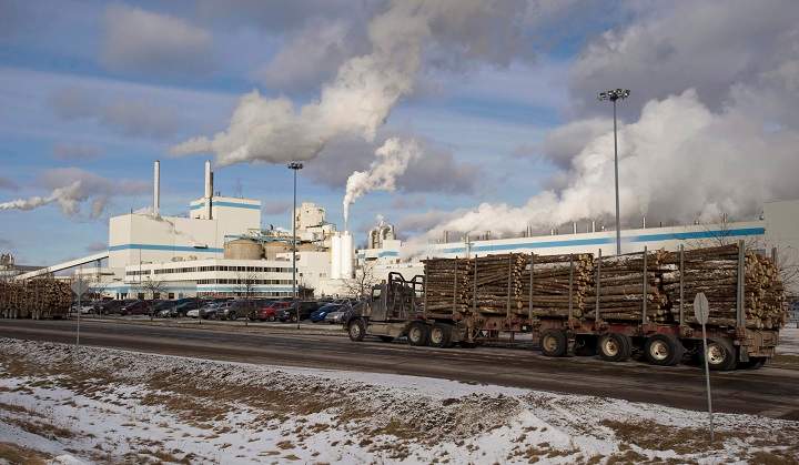 A Domtar paper plant is shown in Windsor, Que., Thursday, January 6, 2011.