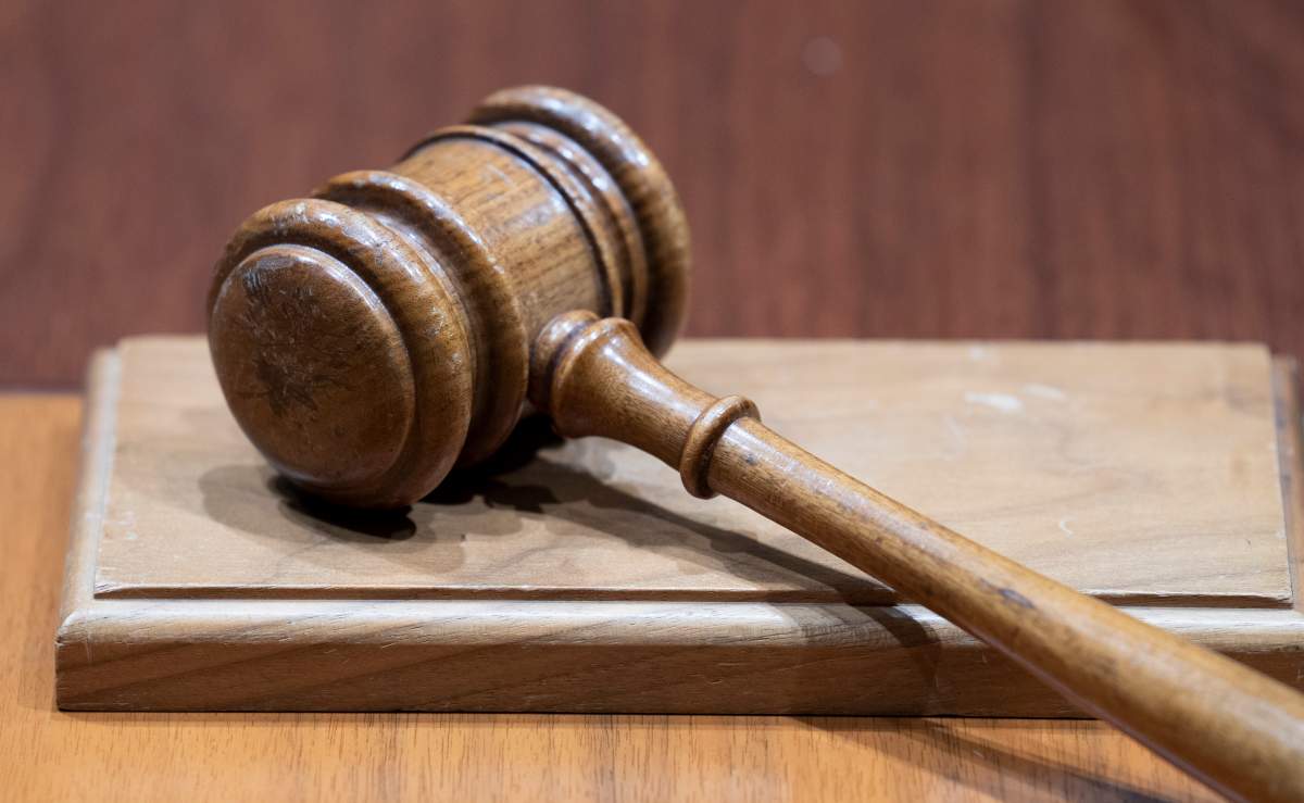 A gavel pictured in court